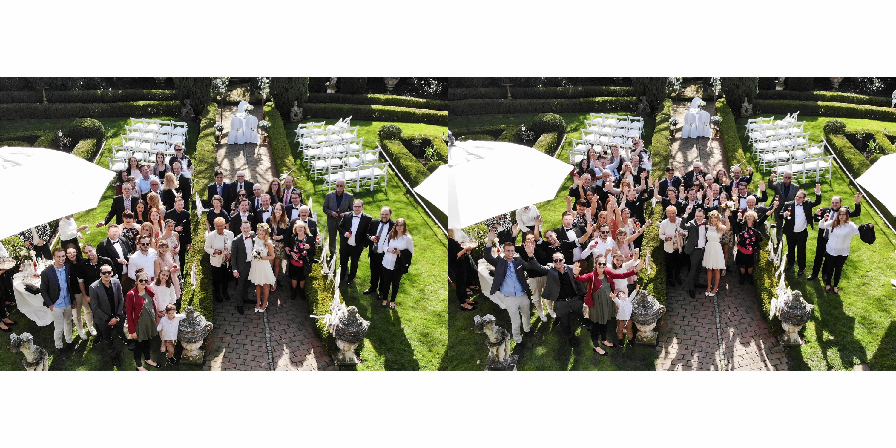 Hochzeit Schloss Stammheim Gruppenfoto